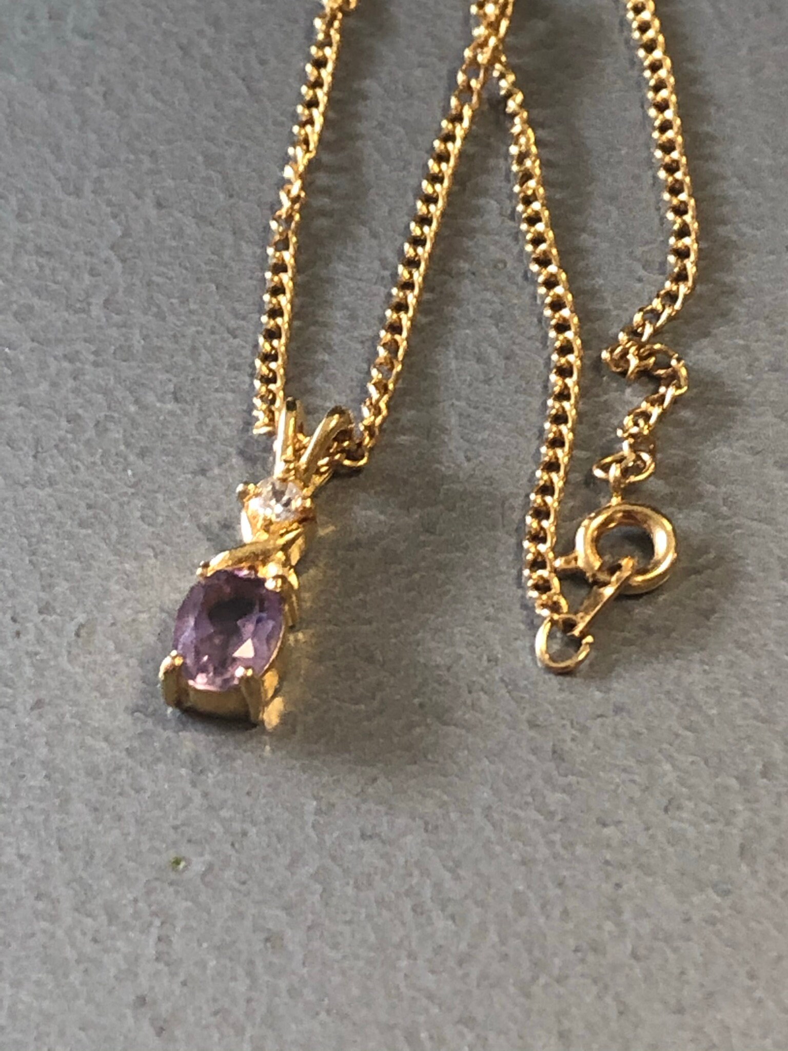 GOLD TONE DARK BLUE ACRYLIC & CLEAR RHINESTONE DIAMANTE CRYSTAL DROP NECKLACE GOLD TONE DARK BLUE ACRYLIC & CLEAR RHINESTONE DIAMANTE CRYSTAL DROP NECKLACE