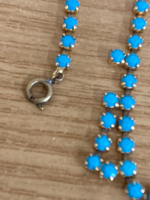 Collier En Pâte De Verre Type Agate Lignée - Années 1960-1970, Vintage