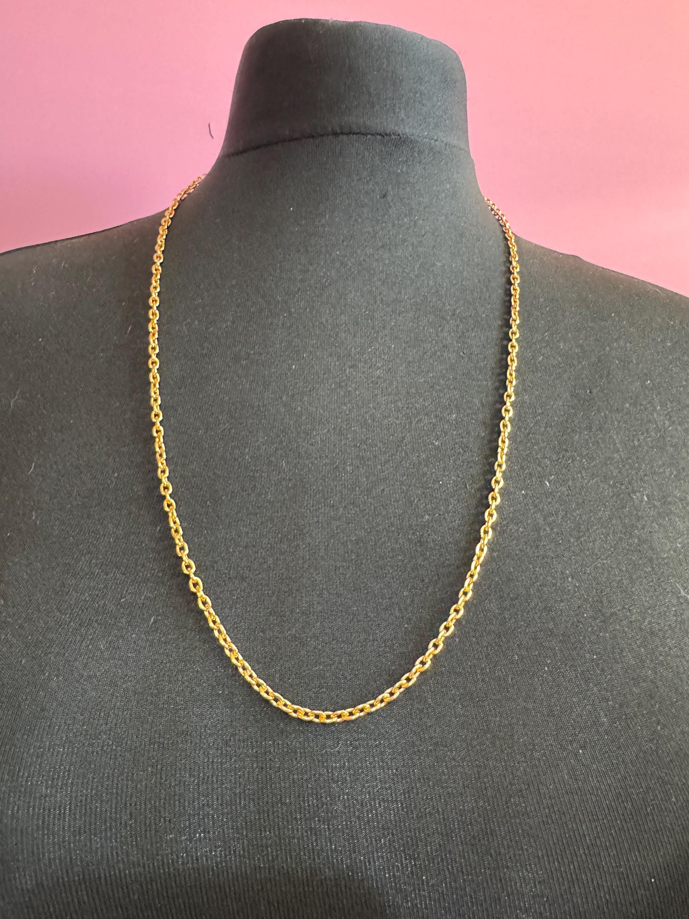 70s Long Gold Chain - Etsy