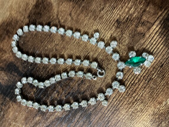 articulated diamanté emerald green rhinestone coc… - image 4