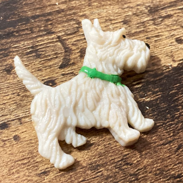 Grande broche ancienne art déco 1930 chien scottie - Montres & Bijoux