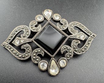 JBK Camrose & Kross Jacqueline Kennedy Rhinestone Sun Brooch