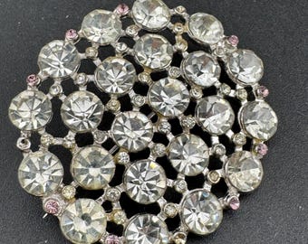 JBK Camrose & Kross Jacqueline Kennedy Rhinestone Sun Brooch
