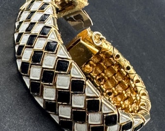 Vintage Dolce and Gabbana Gold Plated Signed Designer