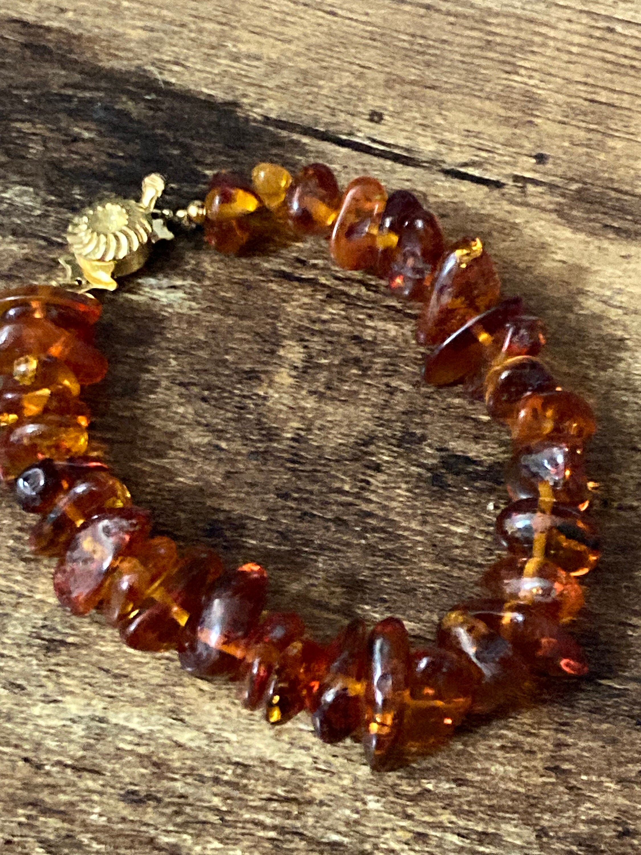 Unpolished Multi Chip Amber Stretchy Bracelets Unpolished Multi Chip Amber Stretchy Bracelets