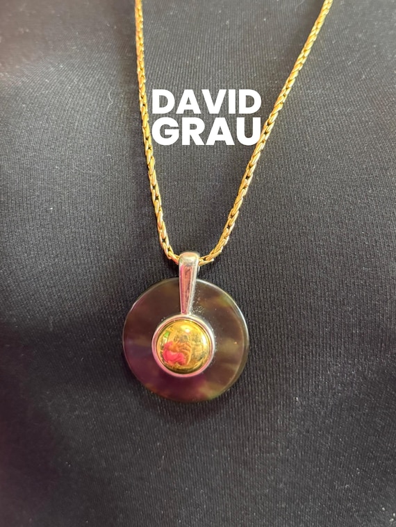 DAVID GRAU 天然石ネックレス ヴィンテージ 希少 アクセサリー