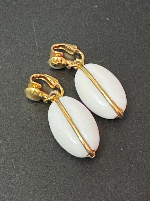 Boucles D'oreilles Vintage Années 1950 - Clips à Fleurs Pendantes - Style Rétro Ancien