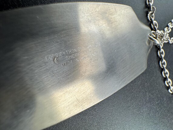 Lord python stainless steel purple  shell cabocho… - image 3