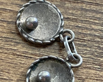 Ball and Cup Chain Necklace: Vintage German Silver - 835