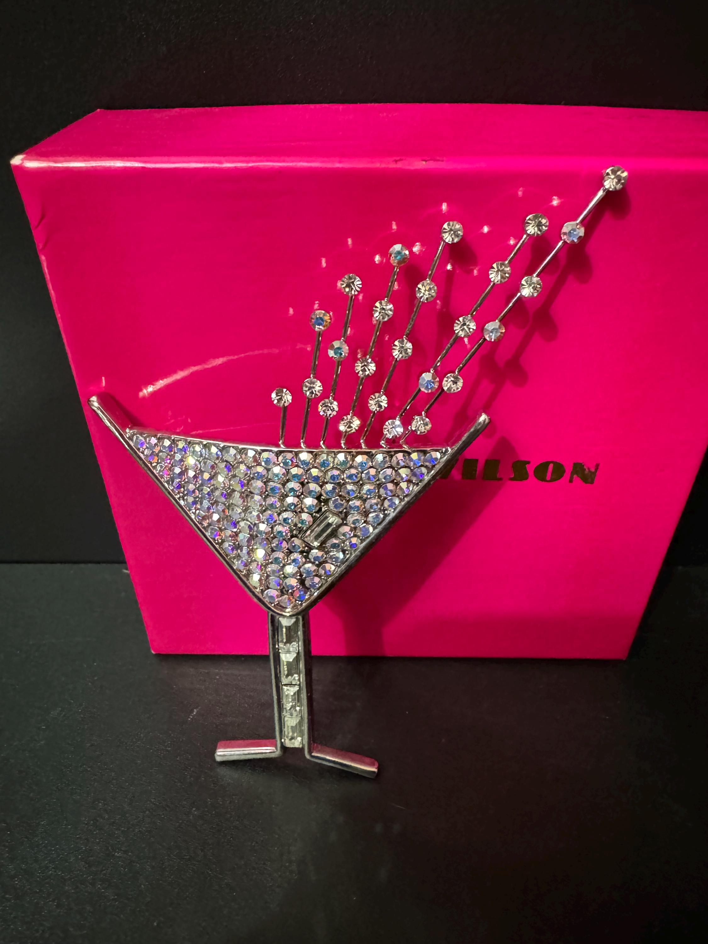 バトラーアンドウィルソン BUTLER&WILSON ブローチ オーロラストーン Butler and Wilson Diamanté Cocktail Brooch: Aurora Borealis AB