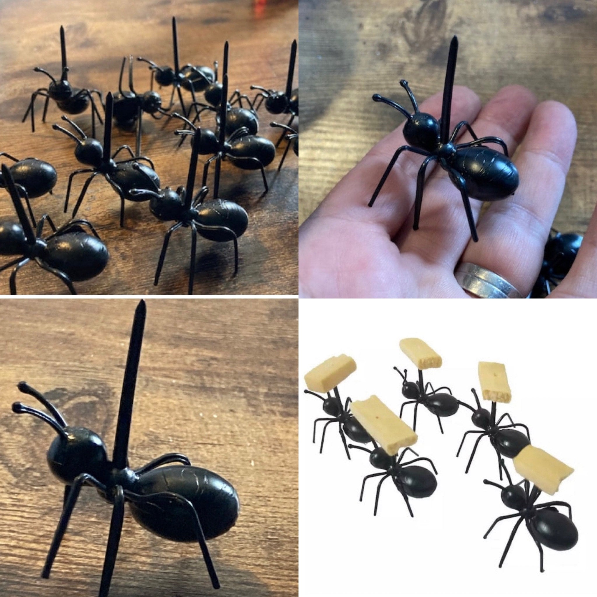 Set 12 Table Display Scary Ants Food Display Picks Halloween Etsy UK
