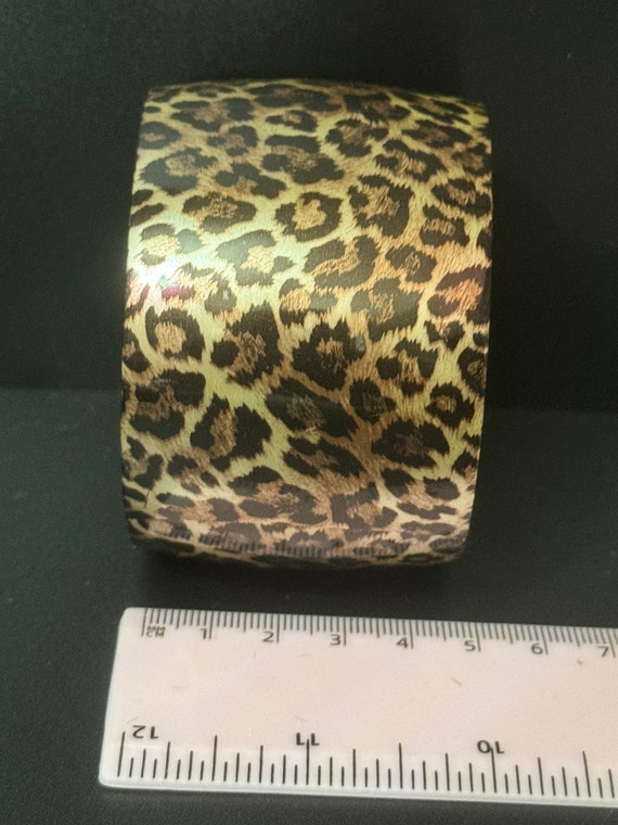 brown and black animal Leopard print vintage chun… - image 6