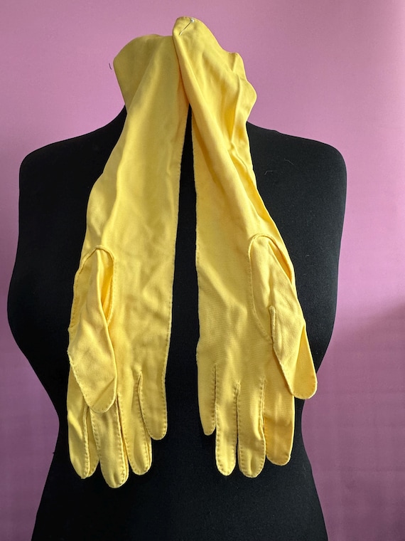 Gelb Oper lange Cocktail Handschuhe 43 cm, Gre 6,5 klein cornelia James -  Etsy.de