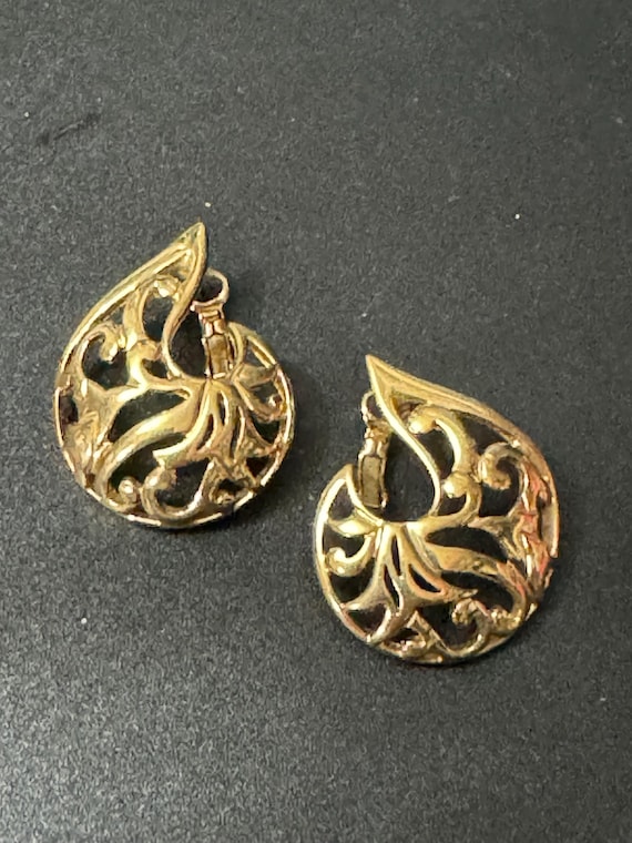 signed PL Pierre Lang designer oversized Gold Ton… - image 1