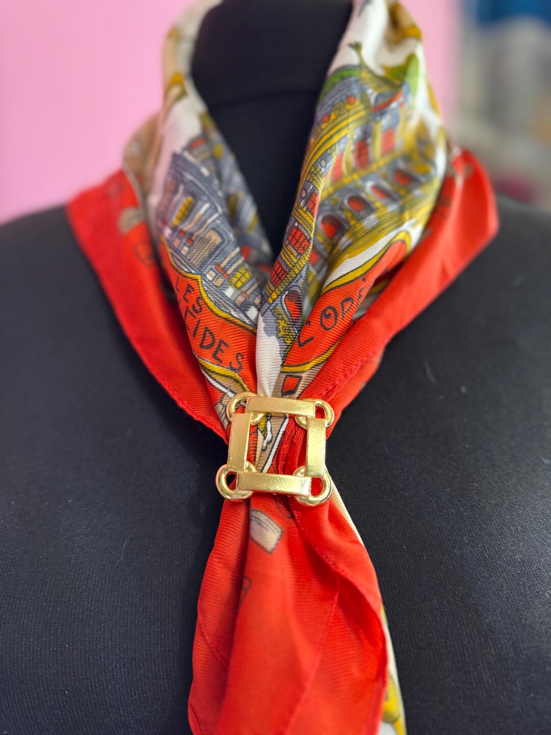 Silk Scarf Buckle Ring Horsebit Scarf Ring Hermes Scarf Ring