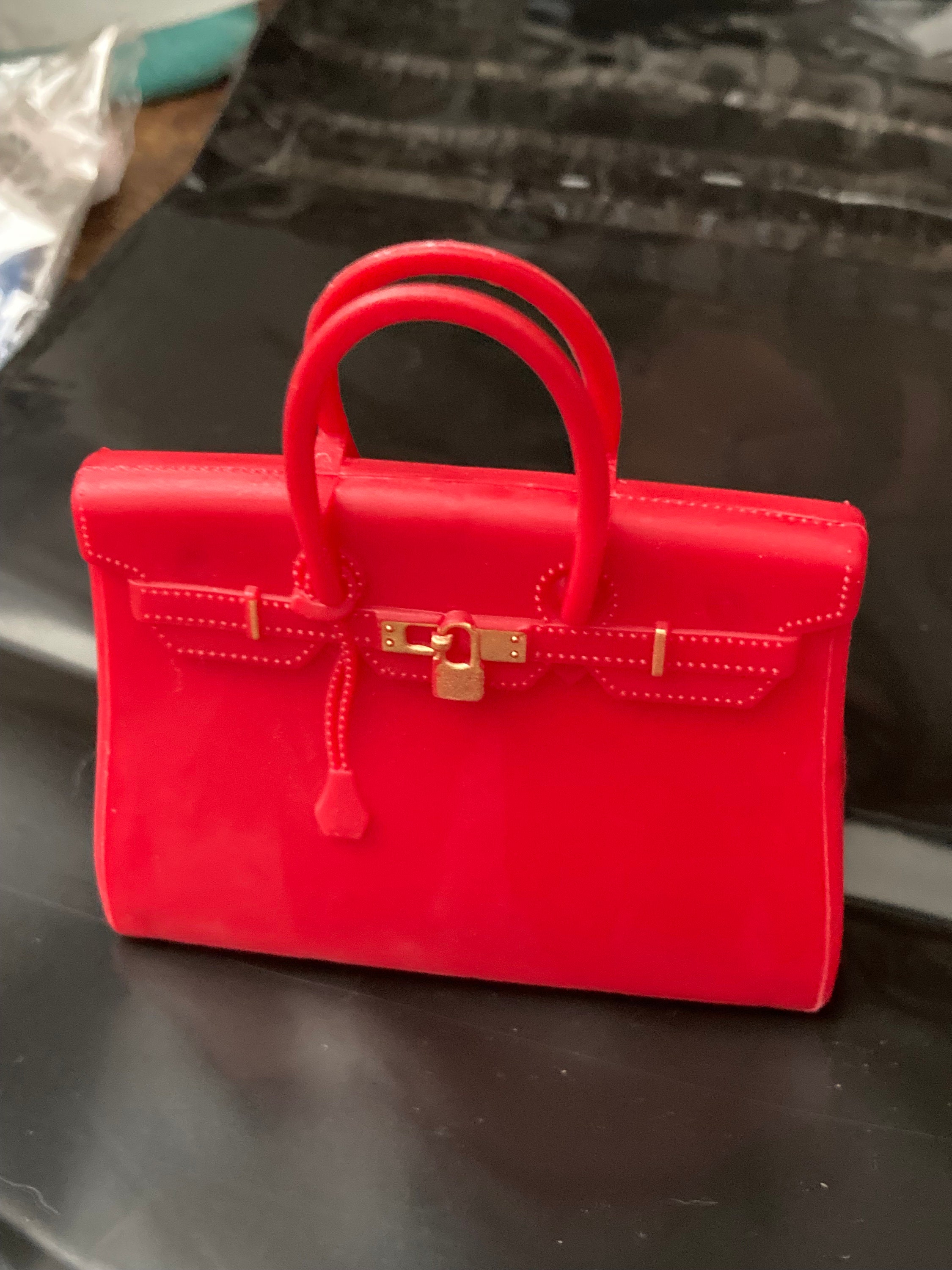 1:12 Scale | Miniature Farmhouse Hermes Birkin Bag Pink