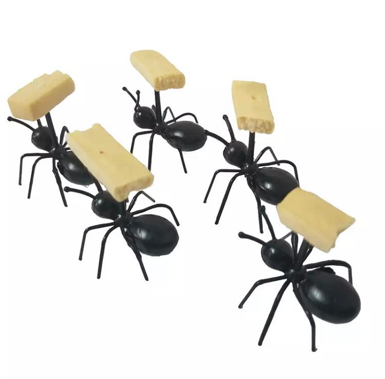 Set 12 Table Display Scary Ants Food Display Picks Halloween Etsy UK