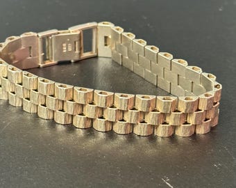 925オープンワークパネルブレスレット、ヴィンテージスターリング