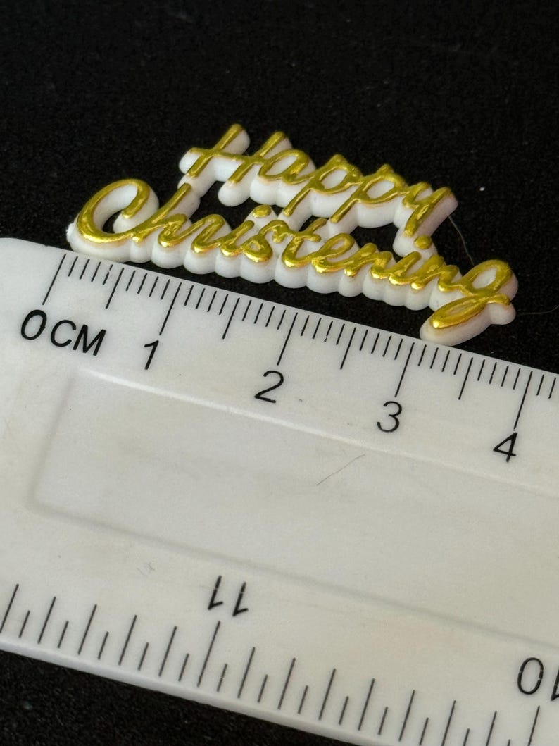 Vintage Happy Christening Gold Plastic Stork Cake Topper Decoration - Etsy