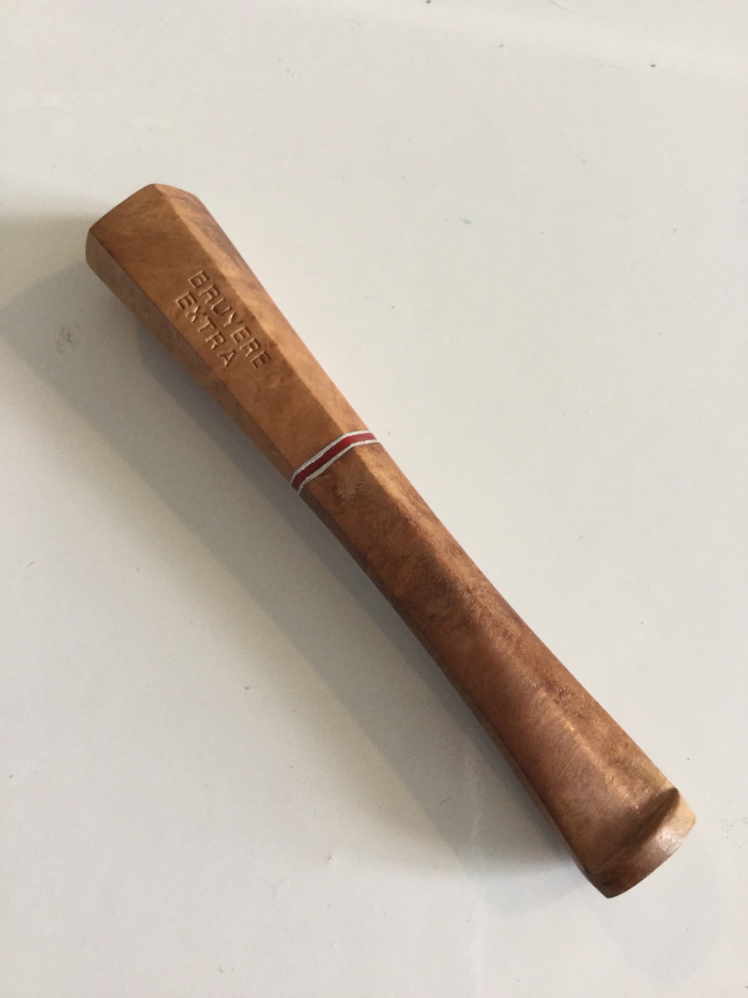 French Wooden Cigarette Holder 1920s Style Gatsby Cocktail Party Brown