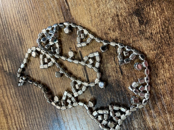Collier Ras Du Cou Vintage Années 60 - Métal Doré Et Turquoise - Occasion