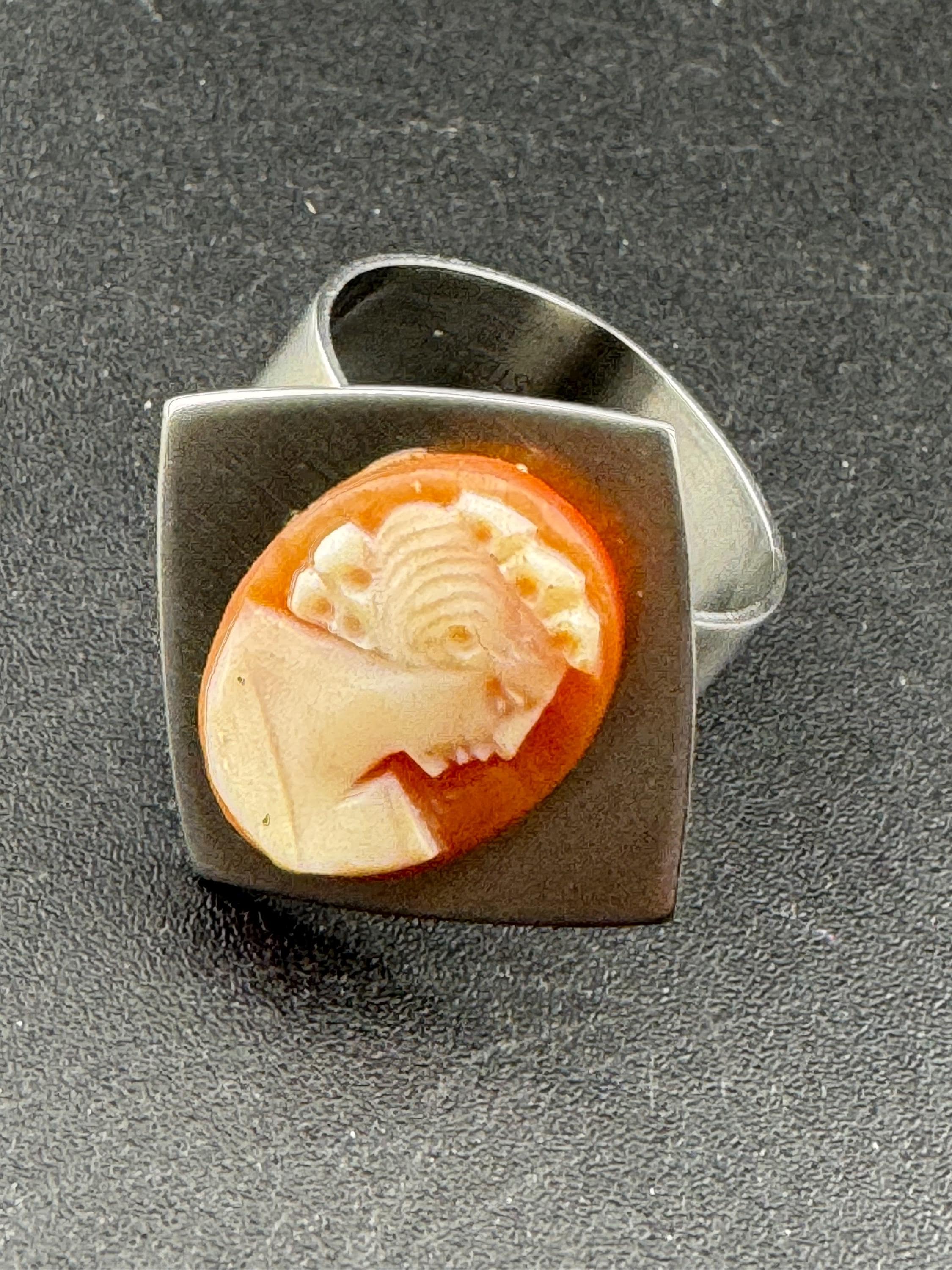 サードニクスシェルカメオ - Etsy 日本