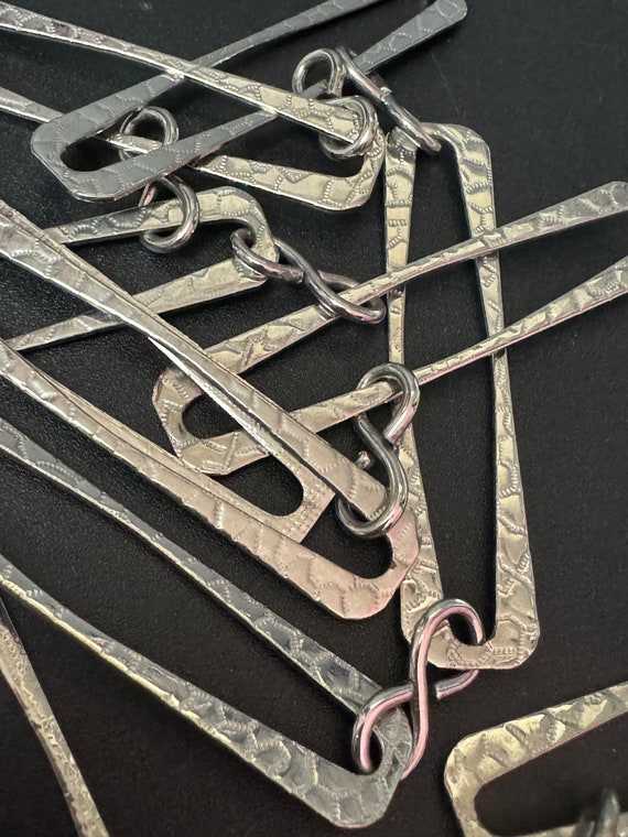 Silver Tone metal chain link belt 90s Silver Tone Round Ring Chain Belt | Chaink Link Belt  main image 4