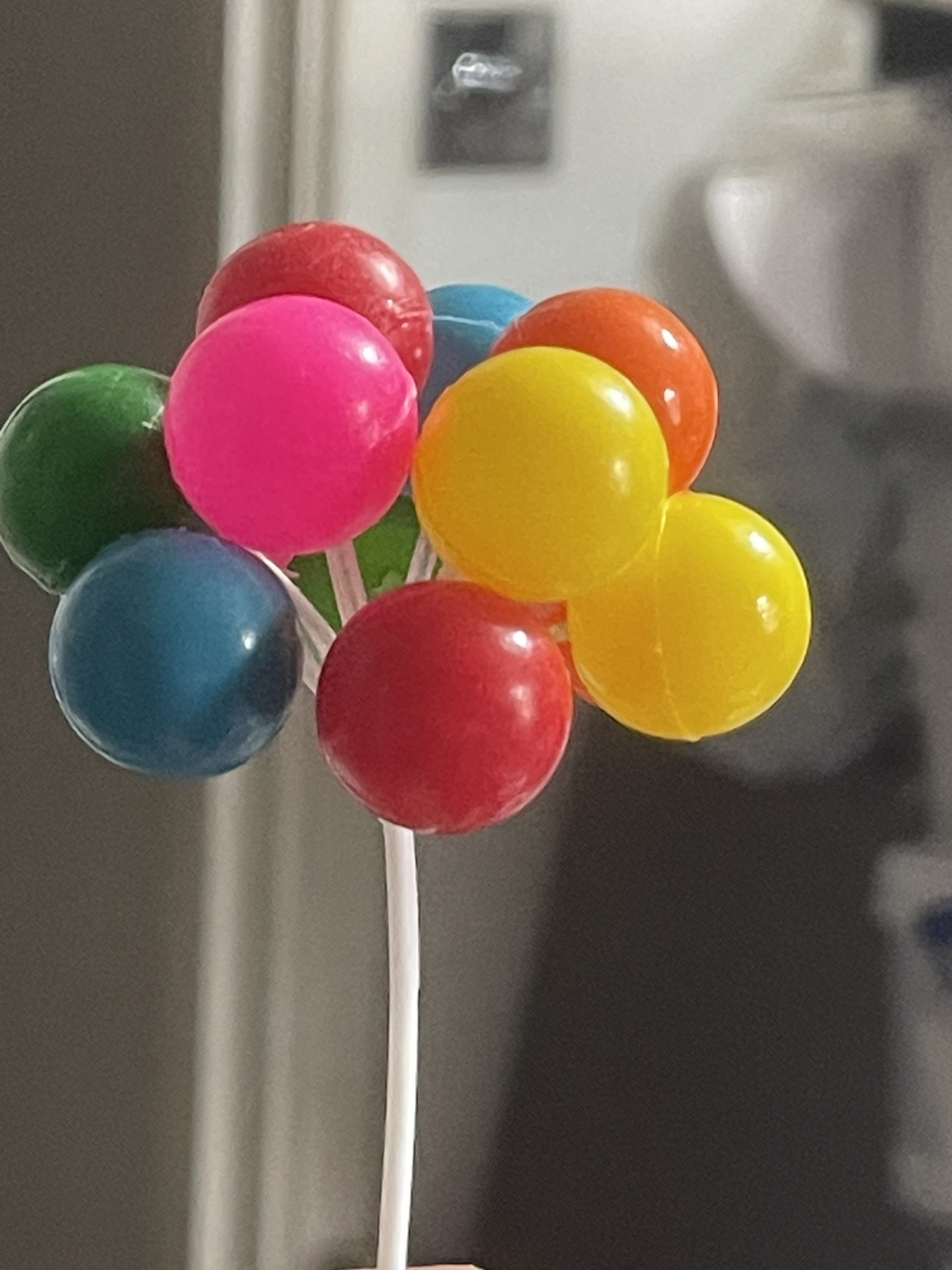 Bunch of Coloured Balloons Cake Topper Balloon Decorations Rainbow ...