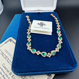 JBK Camrose & Kross Emerald Green Rhinestone Necklace - Etsy