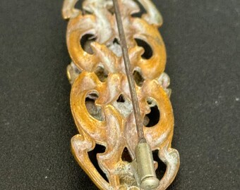 Broche Art Déco diamants et saphirs - L'Or Déco
