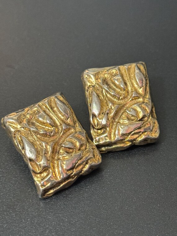 rectangular 2.75cm abstract geometric large bruta… - image 6