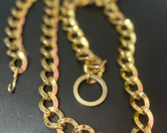 Amber Belt Vintage Jewelry Bronze Medallion Antique Gold Heavy Chain ANTIQUE MEDALLION CHAIN BELT – Kabbuh main image 3