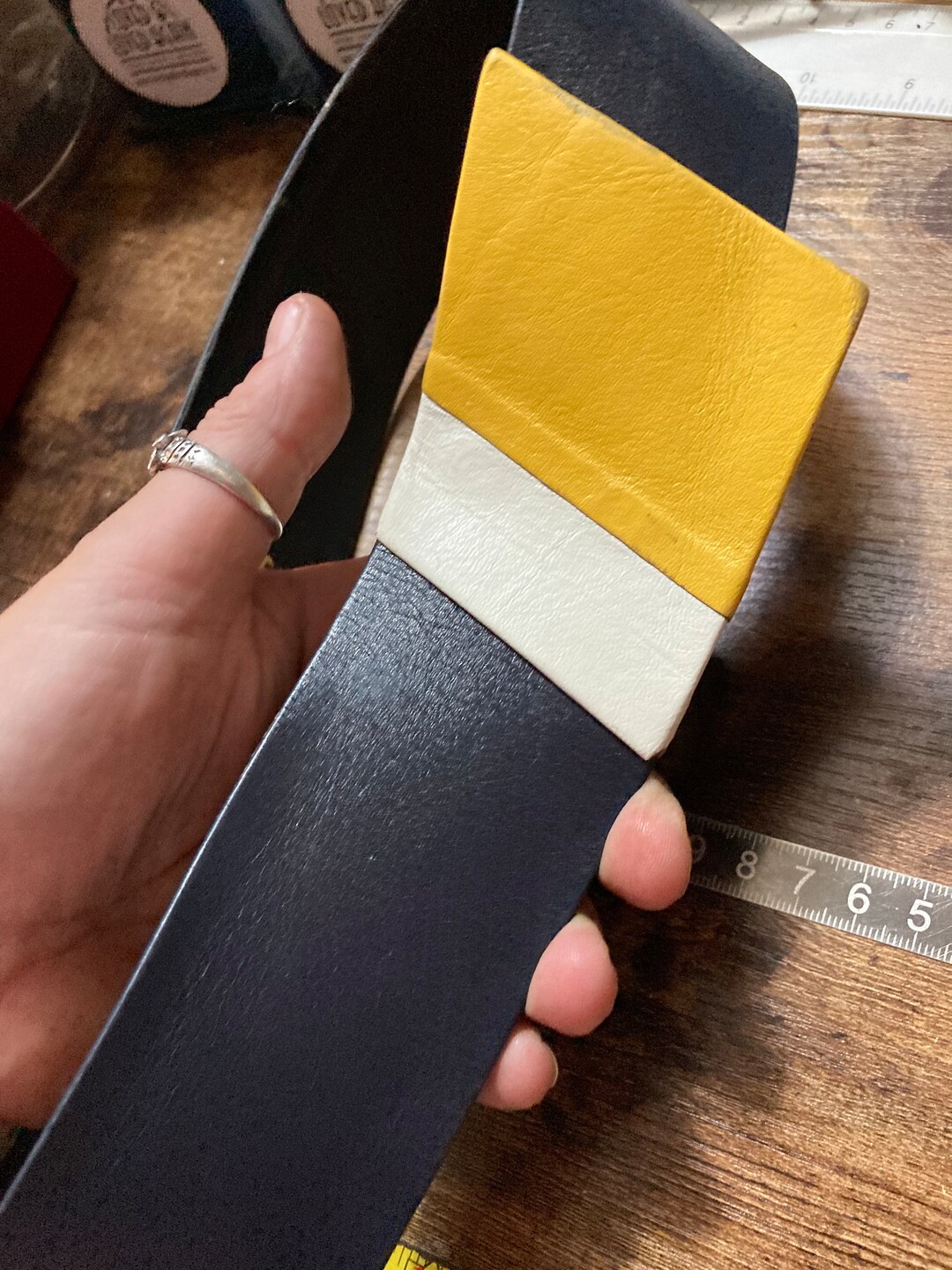 Matiste Yellow Leather Belt NS1 main image 1