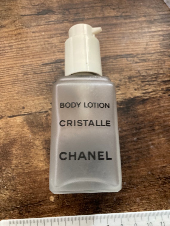 1980s Chanel CRISTALLE Body Lotion Dispenser Glass Bottle Etsy