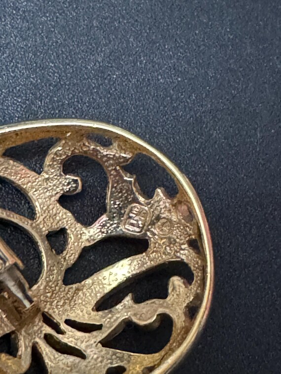 signed PL Pierre Lang designer oversized Gold Ton… - image 7