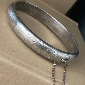 SILVER925 INDIAN WIDE BRACELET/シルバー/バングル SILVER925 NATIVE DESIGN WIDE BRACELET/シルバー/バングル