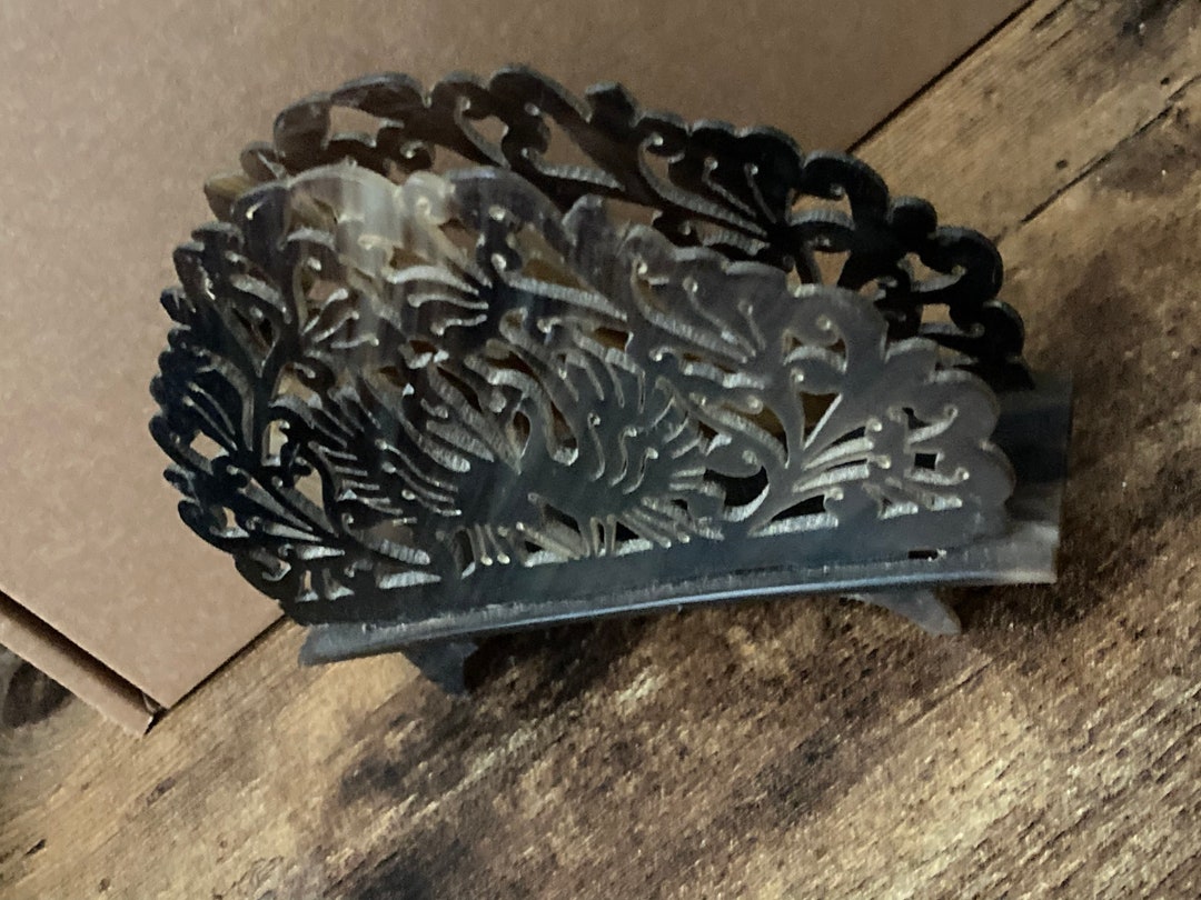 Faux Tortoiseshell Celluloid Letter Rack, With Cut Out Bird Design - Etsy