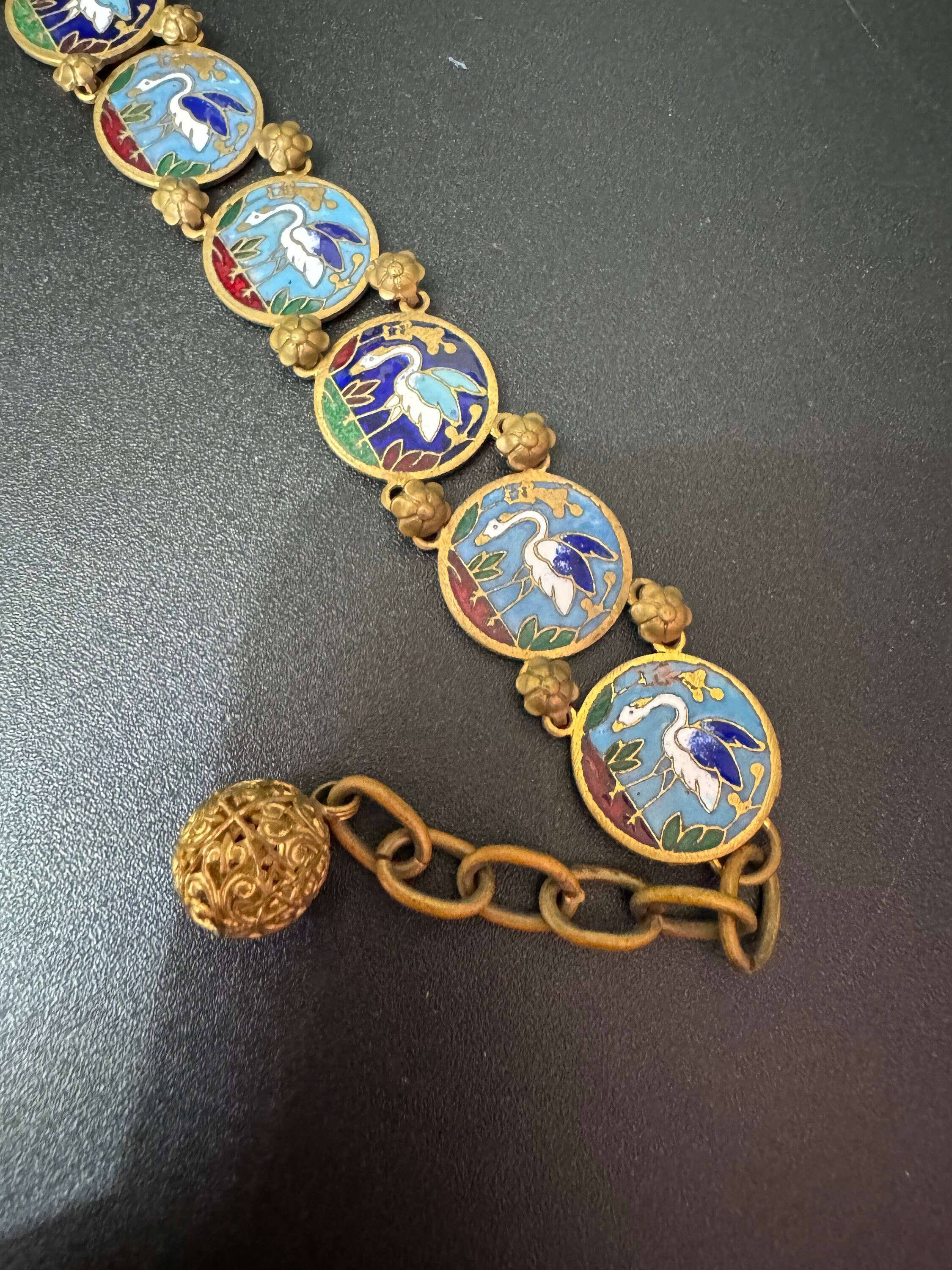 ANTIQUE Chinese Panel Bracelet, Ring, Brooch & Earrings With