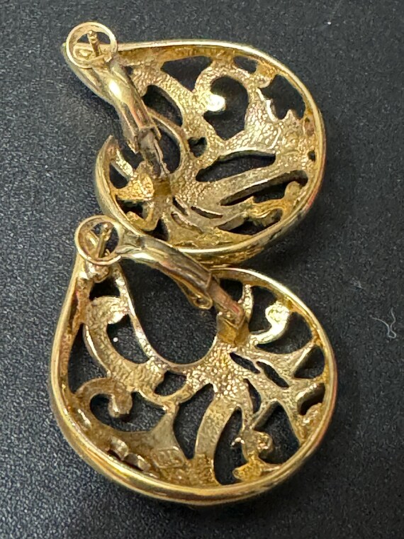 signed PL Pierre Lang designer oversized Gold Ton… - image 5