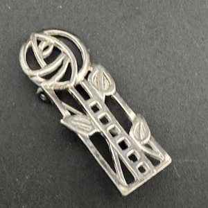 CJL Carrick Jewellery Sterling 925 Silber Jugendstil Blumen Brosche 3.7 gramm 3.6 cm