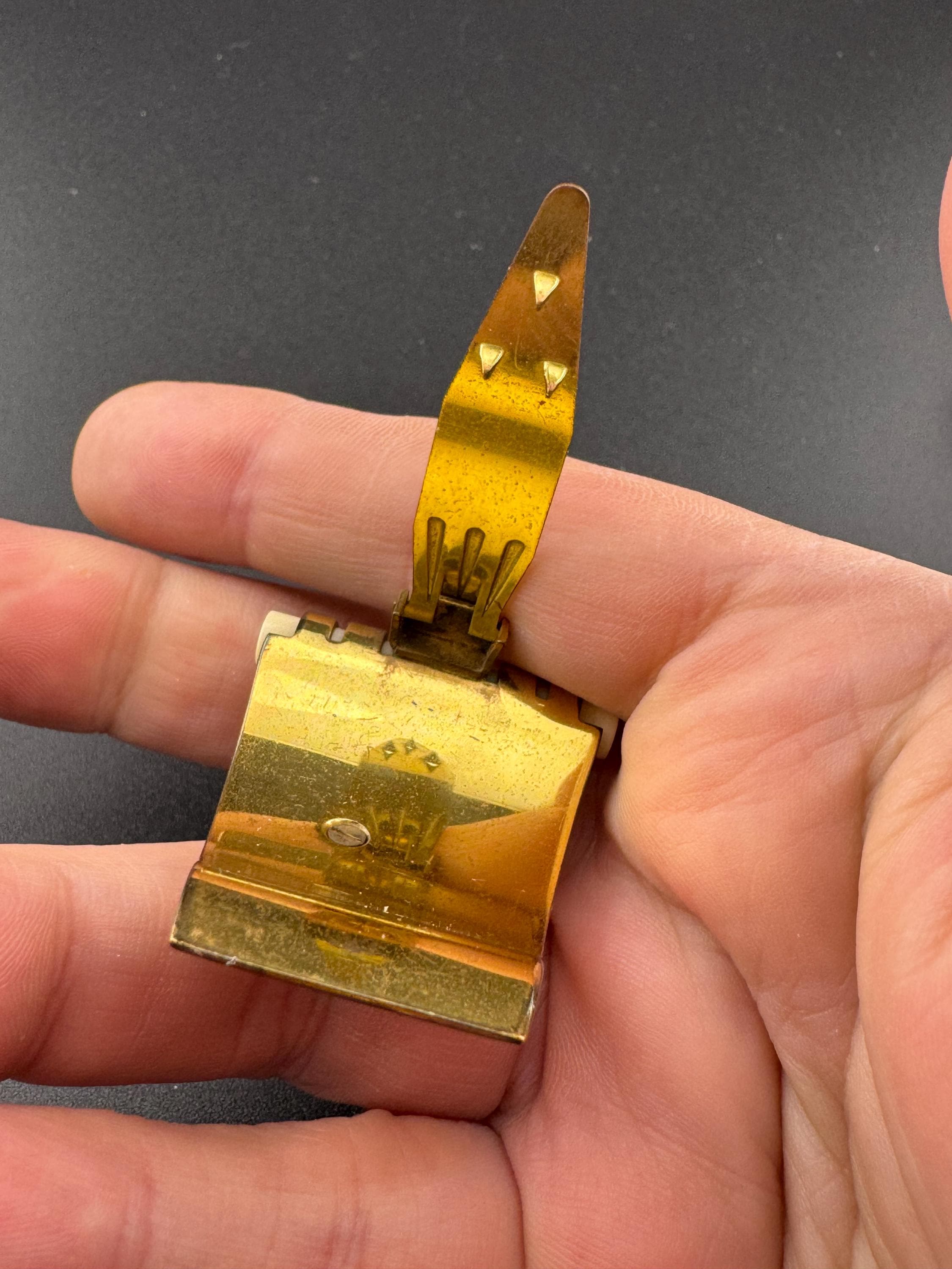 タツノオトシゴのドレスクリップ、1930年代、ヴィンテージ、ジャン