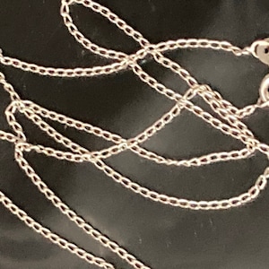 Plain simple 925 Sterling silver fine link chain necklace 1.6gm 45cm