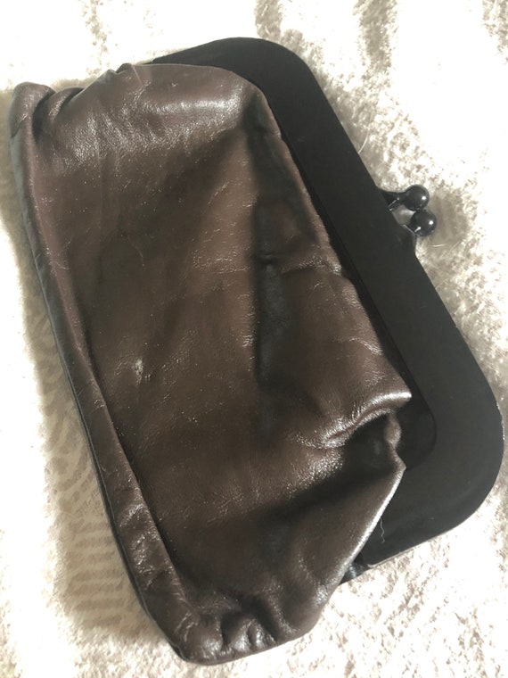 Vintage Coblentz Original Dark Brown Black Purse Hand Bag Clutch Bag | eBay
