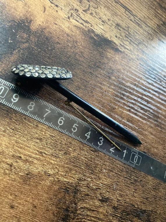 True Art Deco hat flash pin diamante paste rhines… - image 3