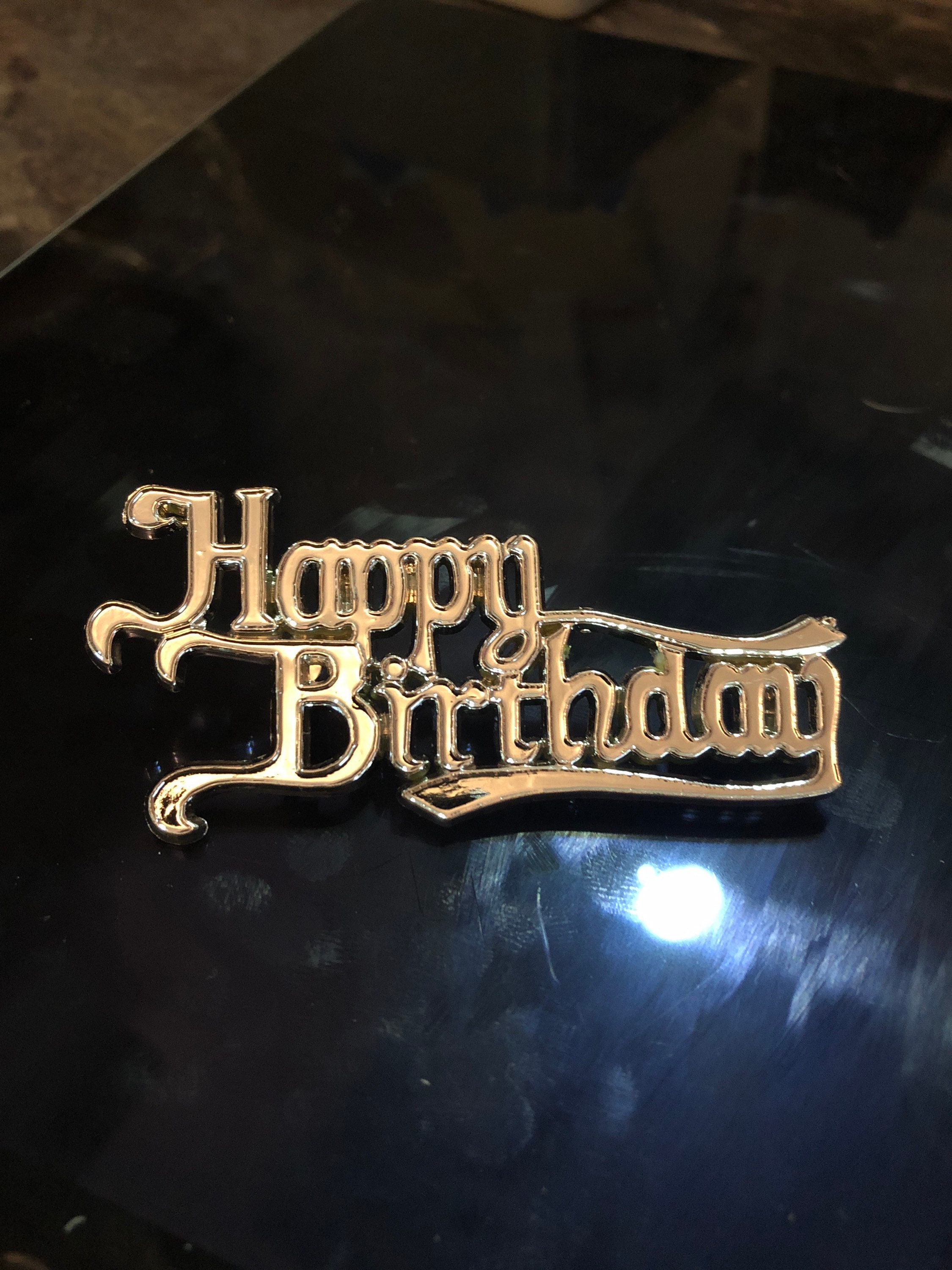 @Large Cake Pick Number Topper Decoration Silver Metal 7cm Birthdays Anniversary 
