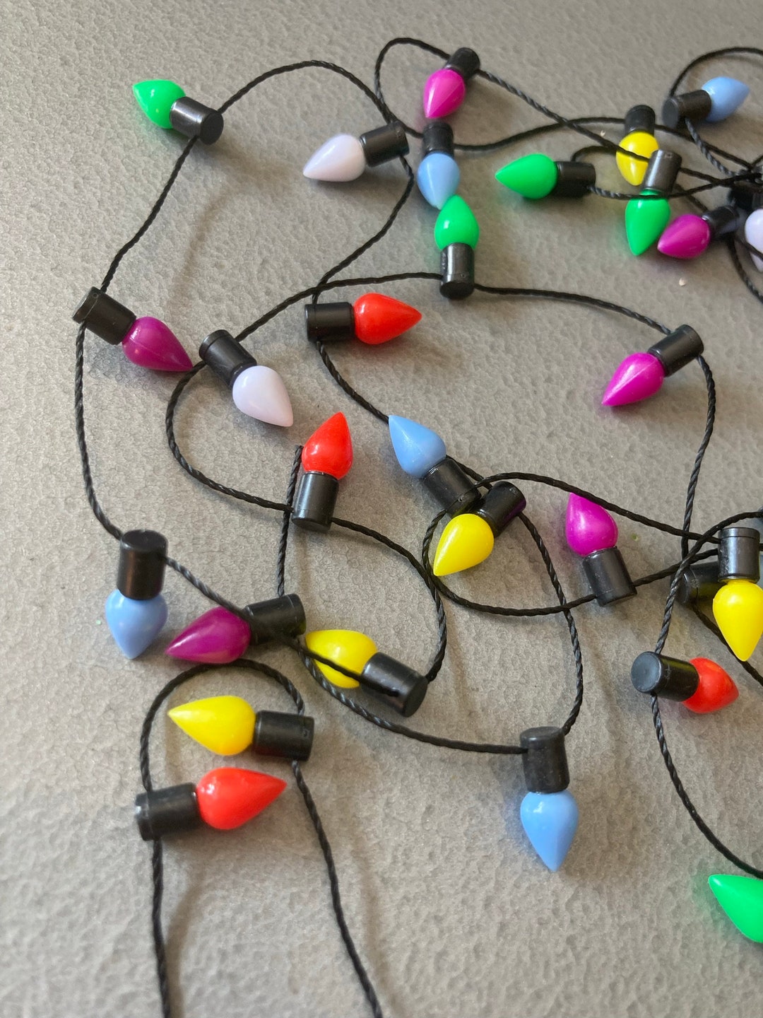 Cadena De Luces En Miniatura Para Casas De Muñecas – Decoración Navideña Segura Sin Electricidad
