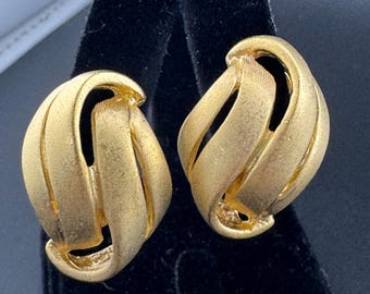 Boucles D'oreilles Clips Anciennes émaillées Rouge Dolce Vita - Stock Magasin - Neuf Sans Emballage