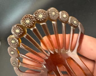 Vintage Paul Marechal French Rat Tail Comb, Salon Comb, Made in France,Deadstock Vintage Paul Marechal French Rat Tail Comb, Light  main image 4