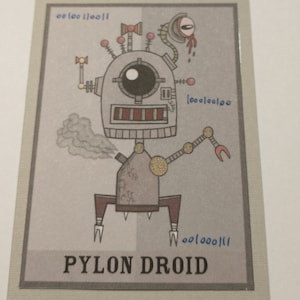 Pylon Droid - limitowana edycja karty kolekcjonerskiej artysty