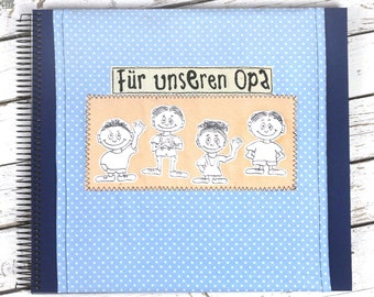 Kinder Fotoalbum Stoff, personalisierbar